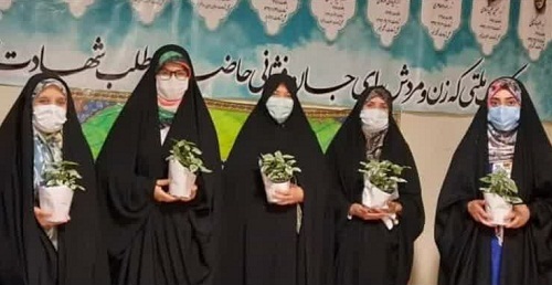 مراسم تکریم هفته عفاف و حجاب در ناحیه شهید مفتح برگزار شد