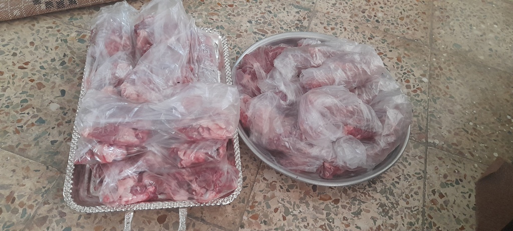 ذبح 7 راس گوسفند و توزیع بین نیازمندان در شهرستان سمیرم