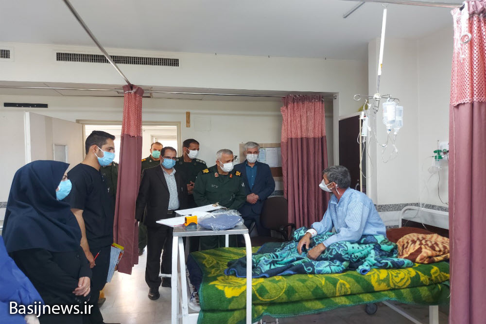 بازدید سردار فرجی از بیمارستان‌های کبودراهنگ
