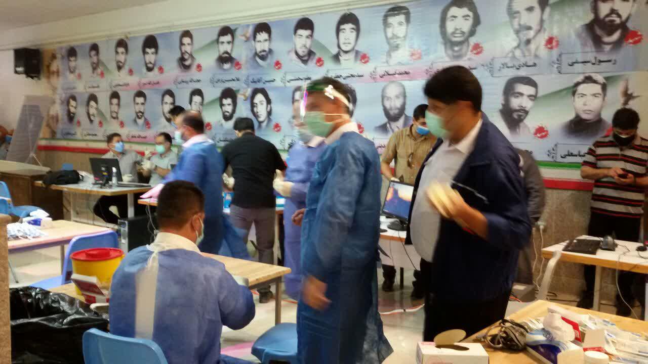 طرح واکسیناسیون  کوید 19 باهمت پرسنل  واحدبهداشت  و پایگاه بسیج شرکت سیمان تهران