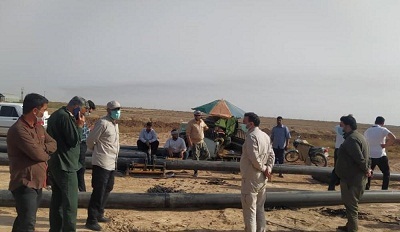کاروان 200 تانکر آب رسانی سپاه حضرت محمد رسول ا...(ص) تهران بزرگ به خوزستان رسید