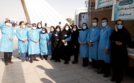 برگزاری رزمایش بزرگ حیات بخش مقابله با کرونا در تهران (قرارگاه فتح)