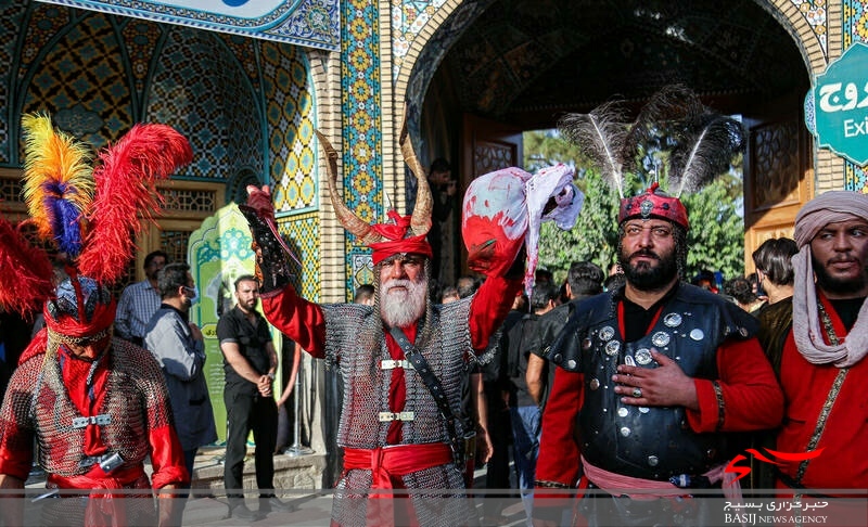 کاروان نمادین اسرای کربلا در قم