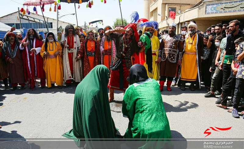 کاروان نمادین اسرای کربلا در قم