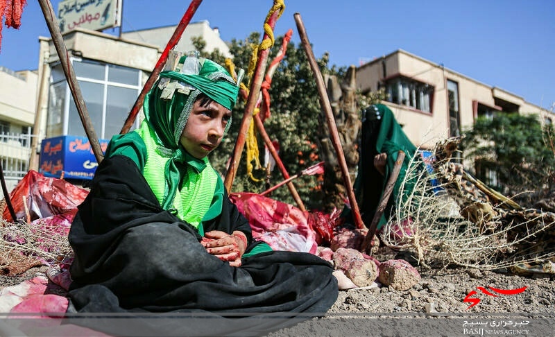 کاروان نمادین اسرای کربلا در قم