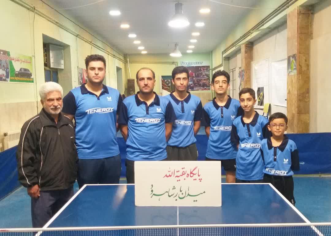 شرکت تیم تنیس روی میز پایگاه بسیج میدان بار شاهرود در لیگ استان
