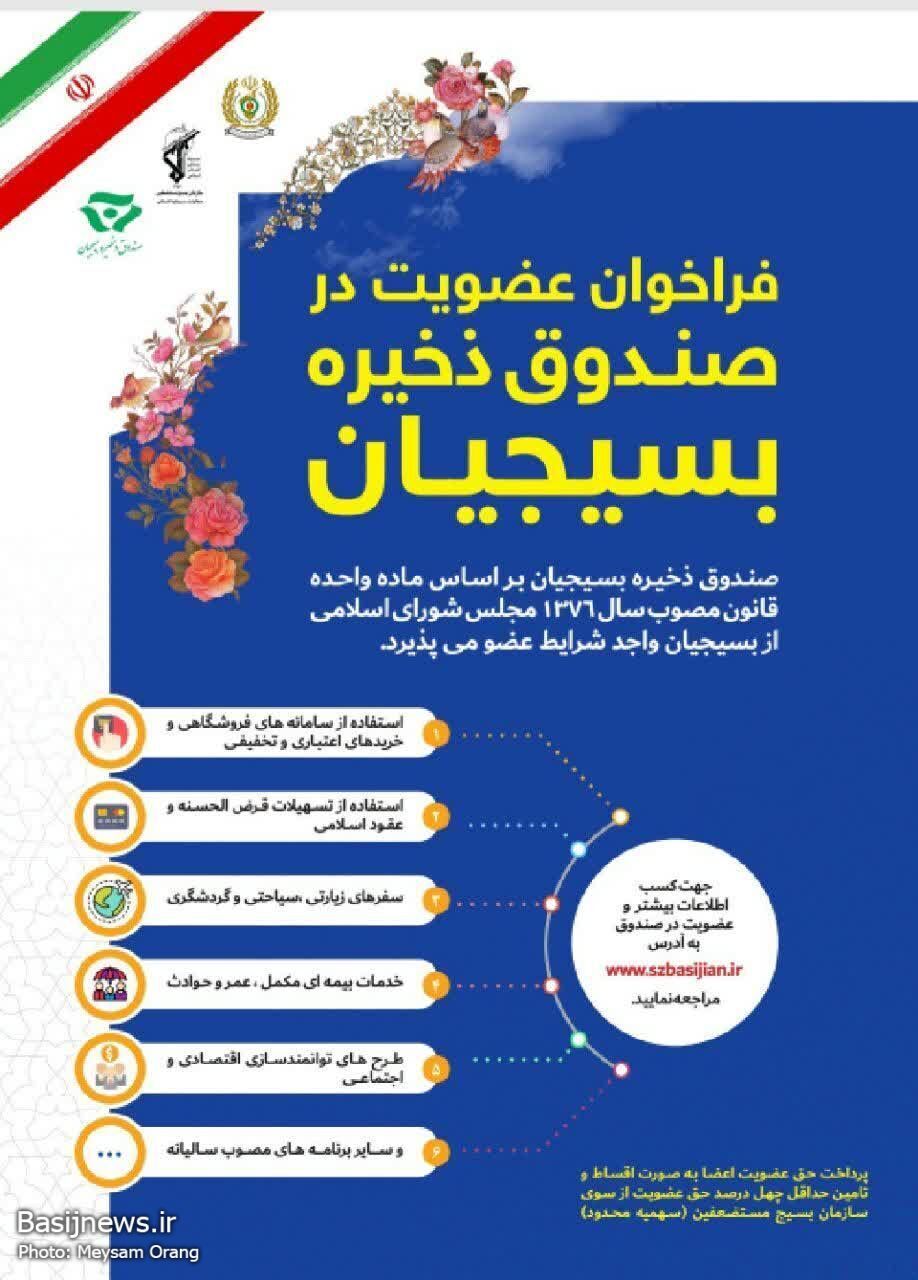 بسیجیان واجد شرایط در صندوق ذخیره بسیجیان پذیرش می شوند