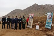 بهره برداری از خط لوله انتقال آب آشامیدنی روستای مهستان شهرستان ابهر