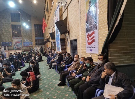 مراسم تجلیل از پیشکسوتان و بسیجیان نمونه حوزه بسیج افسریه