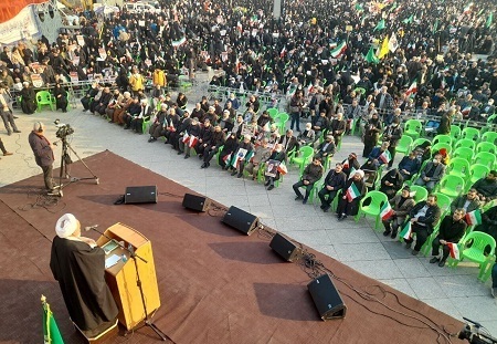 اجتماع عظیم مردمی در مراسم یوم‌الله ۹ دی، در میدان آئینی امام حسین(ع)