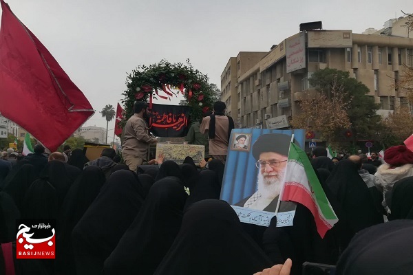 ۱۰ شهید در سومین حرم اهل بیت (ع) تشییع شد+ تصویر