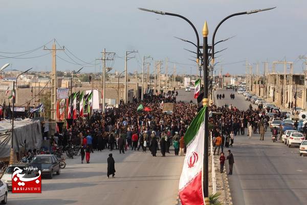 تشییع با شکوه شهید گمنام در بندر عامری