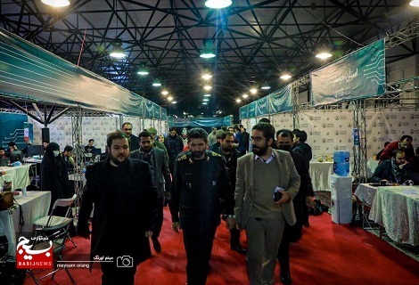 بازدید فرمانده سپاه تهران بزرگ از چهارمین رویداد سراسری تولید محتوای دیجیتال بسیج