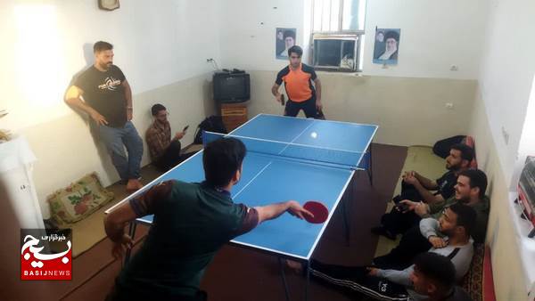 مسابقه تنیس جام فجر در پایگاه مقاومت بسیج کربلا روستای گورک خورشیدی