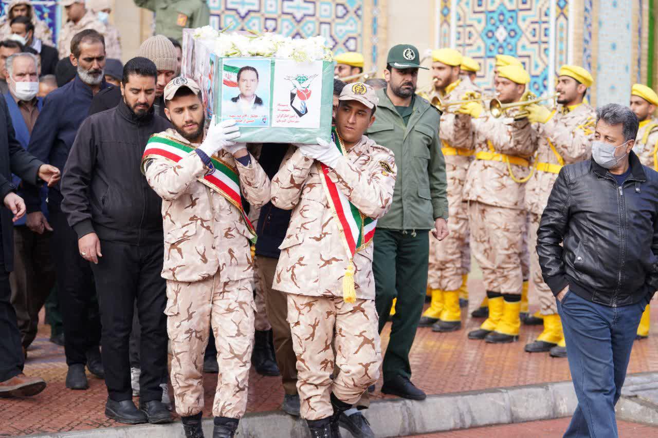 برگزاری مراسم تشییع شهادت جانباز بسیجی برادر حسین ارجمندی در حسینیه ثارالله کرمان