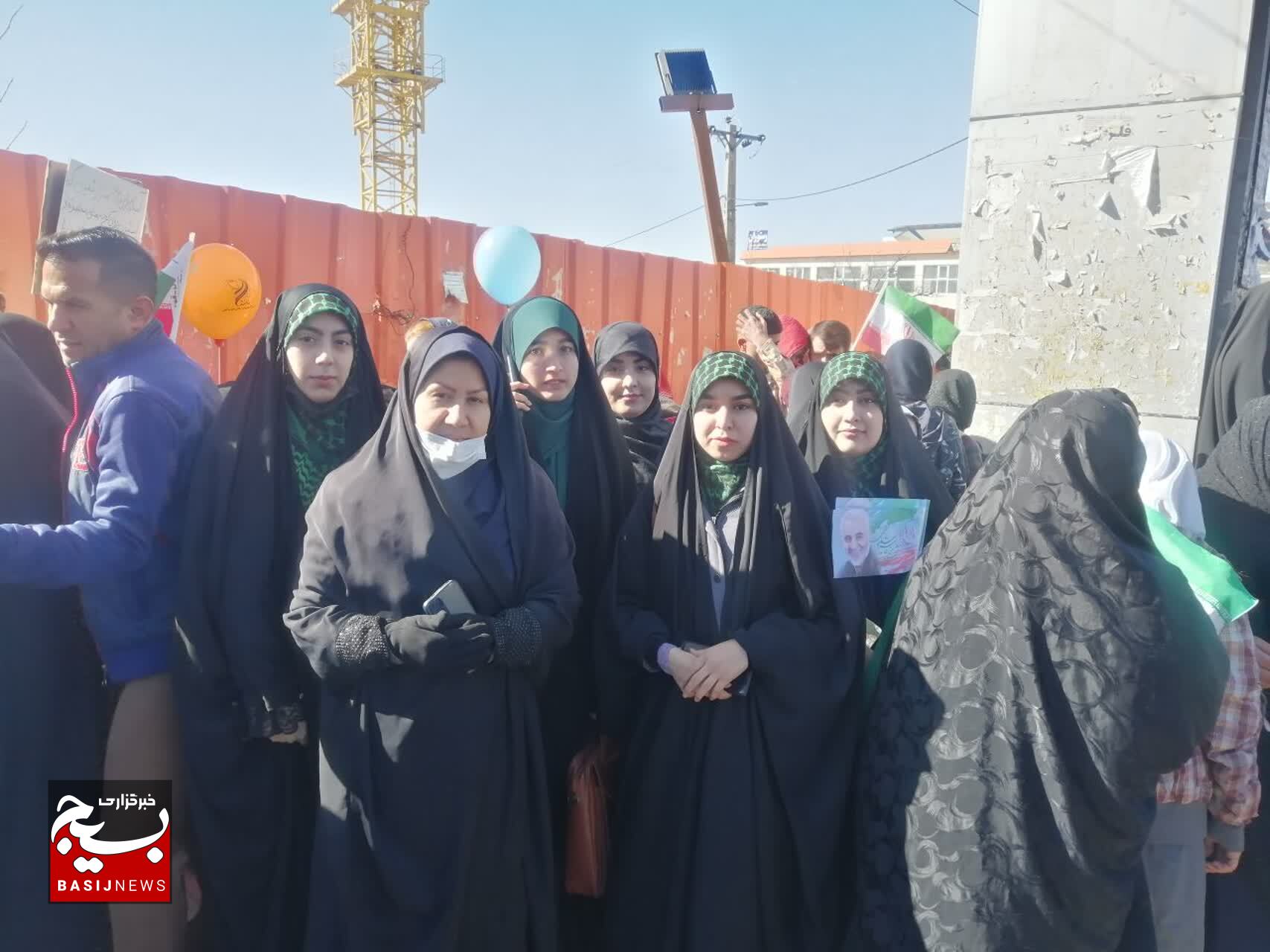 حماسه حضور اساتید بسیجی  دانشگاه های استان در راهپیمایی ۲۲ بهمن