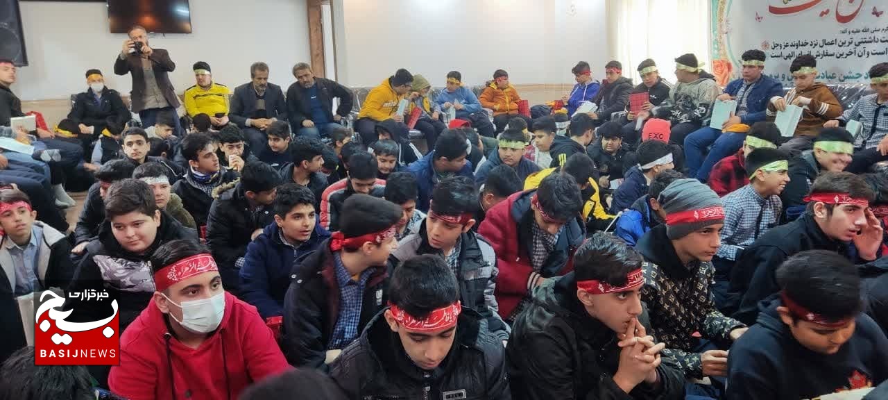 جشن تکلیف ۱۰۷ دانش آموز پسر در سرخ رود برگزار شد