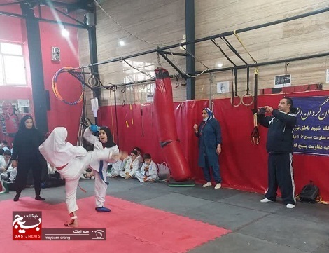 مسابقات ورزشی در رشته کاراته دختران برگزار شد