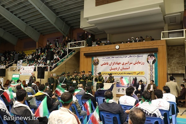 افتتاح پروژه جهادگران فاطمی با اجتماع بزرگ جهادگران بسیجی