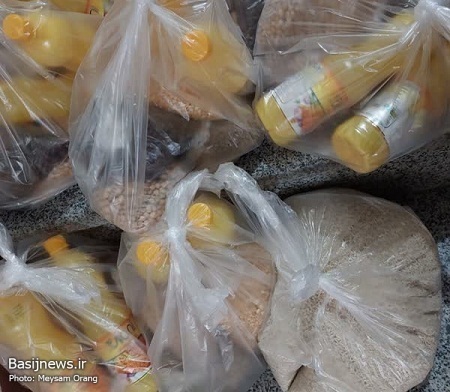 تهیه و توزیع تعداد 20 عدد بسته ی معیشتی ویژه خانواده های آبرومند