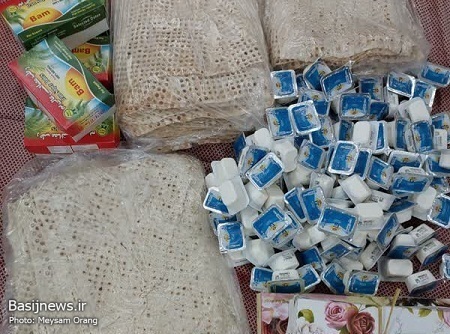 تهیه و توزیع تعداد 20 عدد بسته ی معیشتی ویژه خانواده های آبرومند