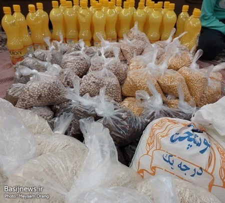 تهیه و توزیع تعداد 20 عدد بسته ی معیشتی ویژه خانواده های آبرومند