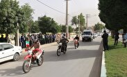 رژه خودرویی در شهرستان لردگان برگزار شد
