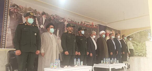 مراسم صبحگاه مشترک نیروهای مسلح ویژه حماسه سوم خرداد در گچساران +(تصاویر )