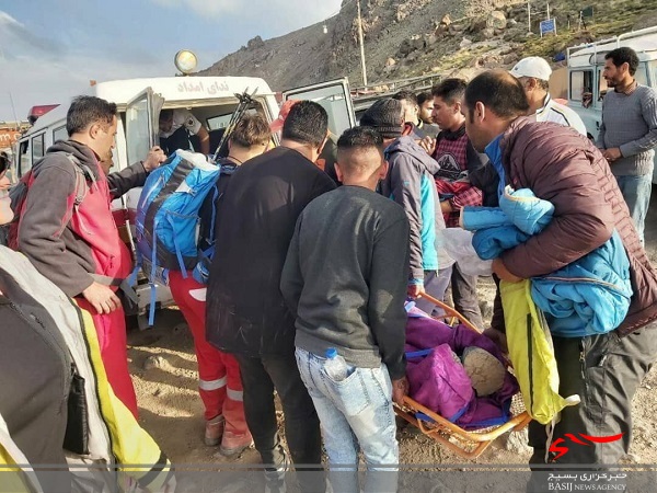 کوهنوردان حادثه‌دیده در کوه سبلان نجات یافتند