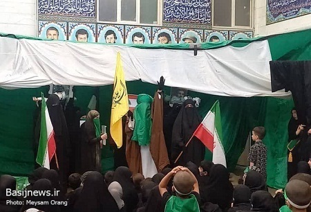 مراسم شیرخوارگان حسینی در شبستان مسجد صاحب الزمان(عج)