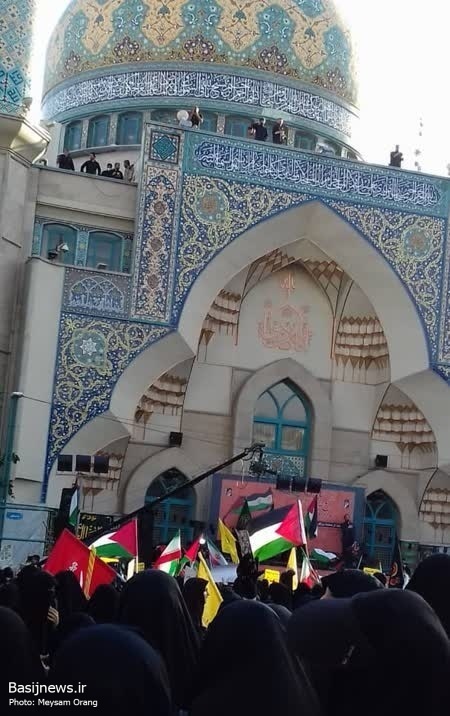 حضور در اجتماع بزرگ امت حزب الله در دفاع از مردم مظلوم فلسطین