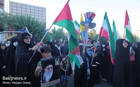 تجمع مردم تهران در محکومیت جنایات اخیر رژیم صهیونیستی
