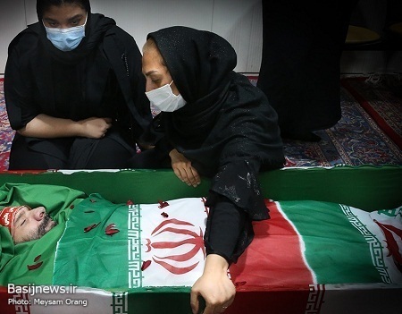 مراسم وداع و تشییع پیکر بسیجی مدافع امنیت، «شهید پوریا احمدی»
