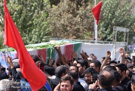 تشییع باشکوه پیکر شهید مدافع امنیت