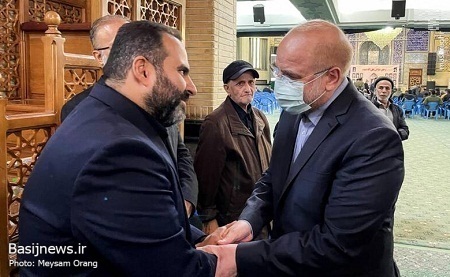 قالیباف در مراسم چهلمین روز شهادت شهید مدافع امنیت «پوریا احمدی»