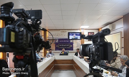 نشست خبری سپاه حضرت محمد رسول الله(ص) تهران بزرگ به مناسبت هفته بسیج