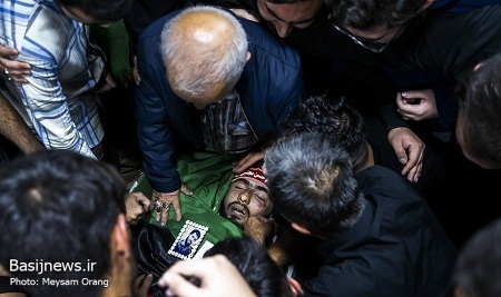 وداع با پیکر شهید مدافع امنیت آرمان علی‌وردی
