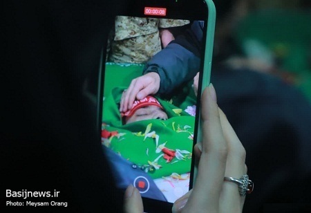 مراسم وداع با شهید مدافع امنیت «حسن مختارزاده» در معراج‌الشهدای تهران