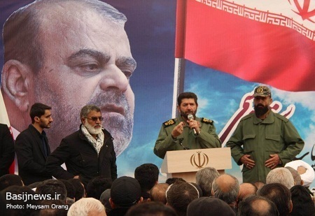 برگزاری مراسم تشییع پیکر رستم قاسمی با حضور فرماندهان سپاه در شهرک شهید محلاتی تهران