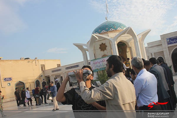 مراسم بدرقه دومین کاروان راهیان نور دانش آموزی شهرستان بوشهر