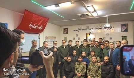دیدار فرمانده کل سپاه پاسداران با بسیجیان پایگاه مقاومت بسیج کوی نصر از ناحیه شهید باهنر