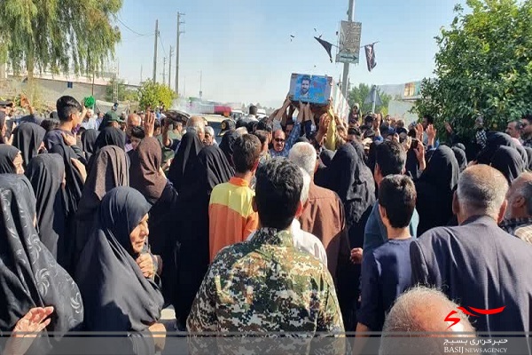 وداع باشکوه با پیکر مطهر شهید مدافع حرم سردار داوود جعفری در روستای قلات قیروکارزین