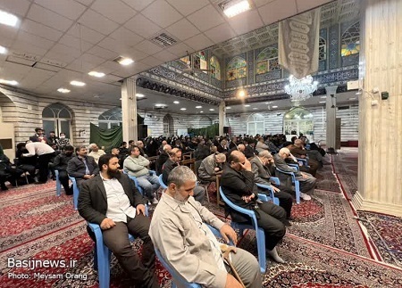 مراسم بزرگداشت شهید امنیت روح الله عجمیان در محله فرجام