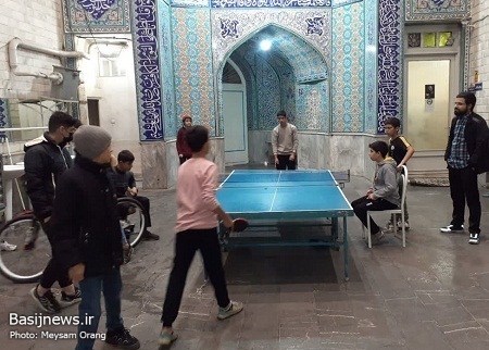 مسابقات پینگ پنگ به مناسبت هفته بسیج