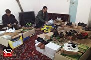  تهیه ۱۵۰جفت کفش و کمک جهیزیه به همت حوزه امام حسن مجتبی(ع) صالح‌آباد