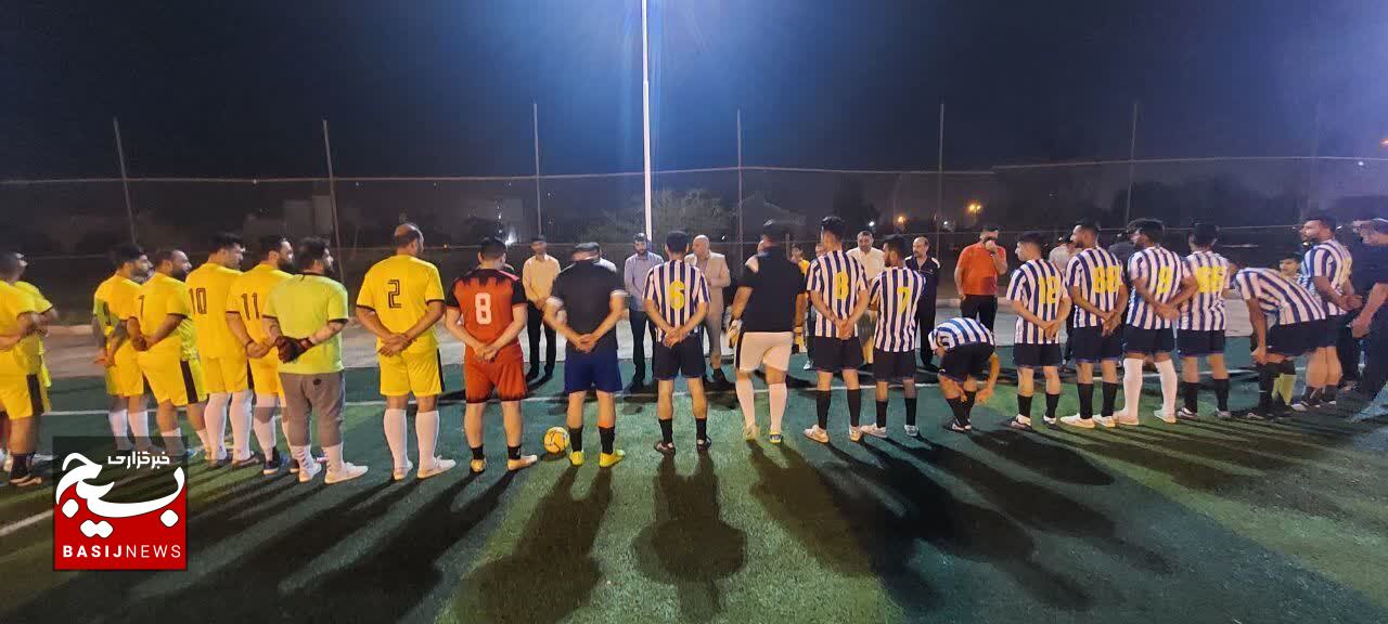 مراسم افتتاحیه مسابقات فوتبال جام رمضان در منطقه زرگان اهواز