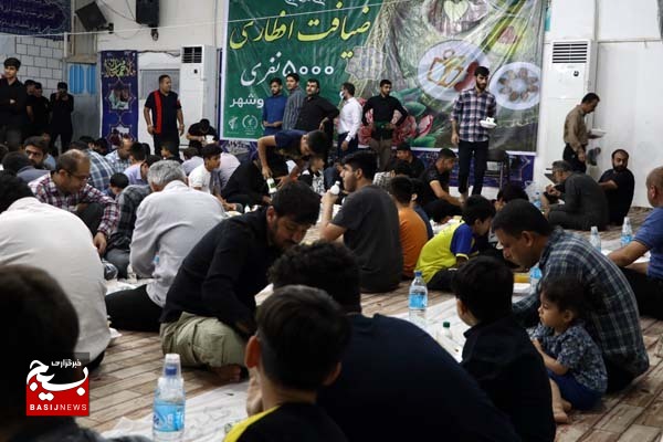 ضیافت افطاری برای ۵ هزار نفر از نیازمندان چغادک