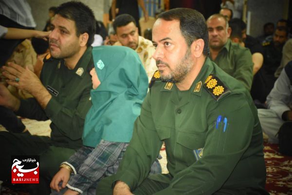 برگزاری مراسم استقبال و وداع با یک شهید گمنام در شهر عسلویه