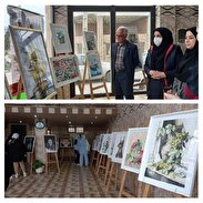 نمایشگاه نوروزی آموزشگاه آزاد هنری پاییز رامیان برپا شد‌.