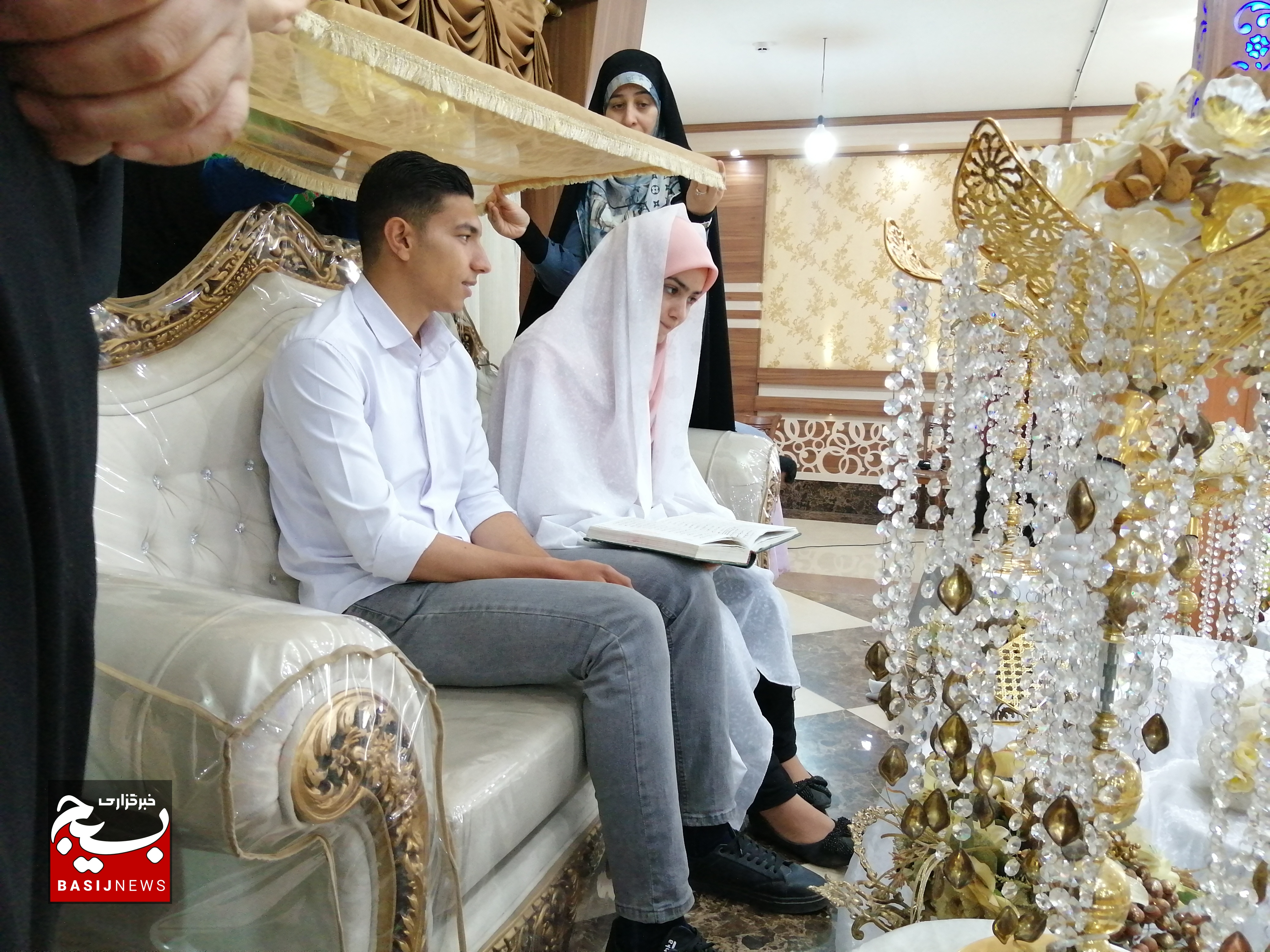 برگزاری ازدواج آسان ۶۰ زوج پاسدار در کرمان + تصاویر